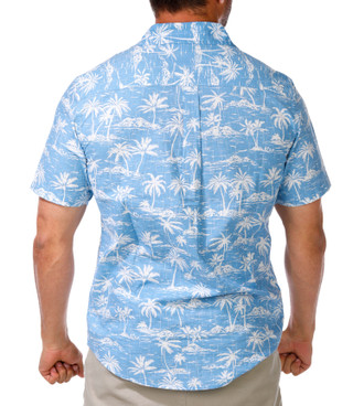 Thumbnail 3: CHAPS Men's Short Sleeve Print Button Down Shirt 