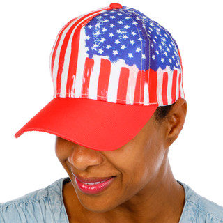 Thumbnail 3: La Valentina American Flag Baseball Cap 