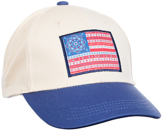 Thumbnail 1: La Valentina American Flag Patch Baseball Cap 