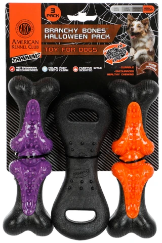 Thumbnail 1: AKC 3 Pk Harvest Branchy Bones Dog Toys 