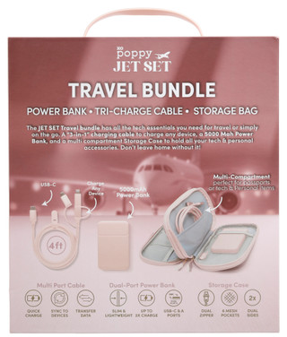 Thumbnail 2: SECONDARY 3 Pc Power Pouch Travel Set 