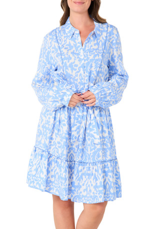 Thumbnail 1: Ellen Tracy Women's Long Sleeve Button Front Dress 