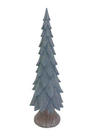 Thumbnail 1: Magical Season 18" Light Blue Glitter Christmas Tree 