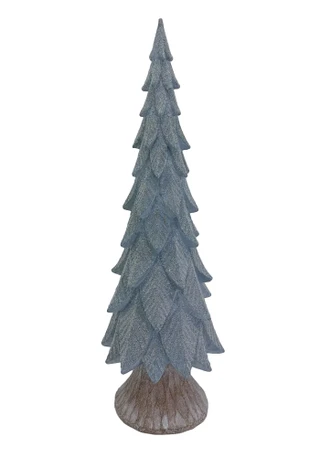 Thumbnail 2: Magical Season 18" Light Blue Glitter Christmas Tree 