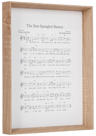 Thumbnail 3: Six Trees Star Spangled Banner Frame Home Accent 