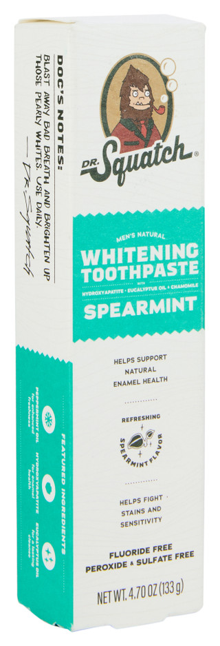 Thumbnail 2: DR. SQUATCH 4.7 oz Spearmint Whitening Toothpaste 