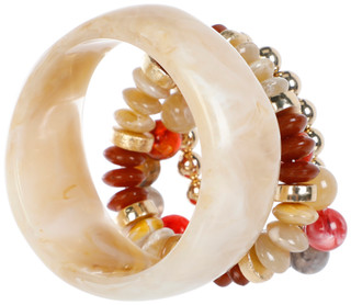 Thumbnail 2: Nicole Miller 4 Pc Resin Bangle & Stretch Bracelet Set 