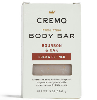 Thumbnail 1: CREMO 5 oz Bourbon & Oak Exfoliating Body Bar  