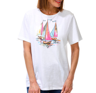 Thumbnail 1: Coral Bay Women's Short Sleeve Graphic Tee 