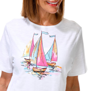 Thumbnail 2: Coral Bay Women's Short Sleeve Graphic Tee 
