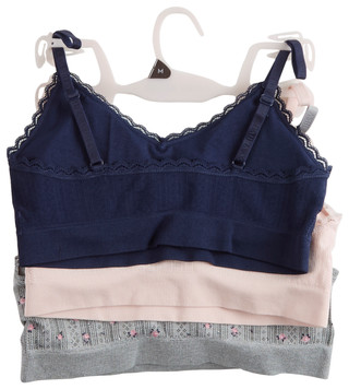 Thumbnail 2: Laura Ashley Women's 3 Pack Pointelle Bras 
