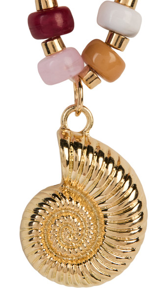 Thumbnail 3: Nautica Natural Beaded Shell Pendant Necklace 