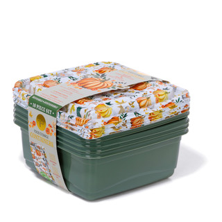 Thumbnail 2: CORE KITCHEN 10 Pc Pumpkin Harvest Food Storage Containers 