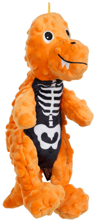 Thumbnail 1: Bow Wow Pet Harvest Skeleton Dinosaur Dog Toy 