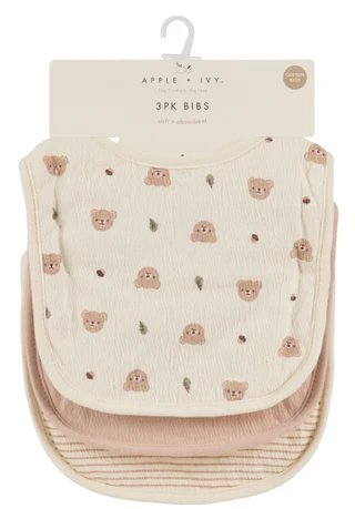 Thumbnail 1: DREAMGRO 3 Pk Soft & Absorbent Baby Bibs 
