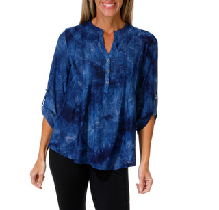Thumbnail 1: Ava & Grace Women's 3/4 Sleeve Henley Neck Top 