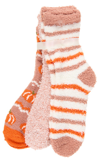 Thumbnail 2: Capelli NY Women's 3 Pk Cozy Crew Socks  