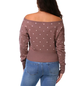 Thumbnail 2: Ragged Rose Juniors Long Sleeve Boat Neck Pullover Sweater 