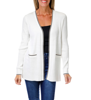 Thumbnail 1: RIO & RIAN Women's Open Front Ribbed Cardigan  