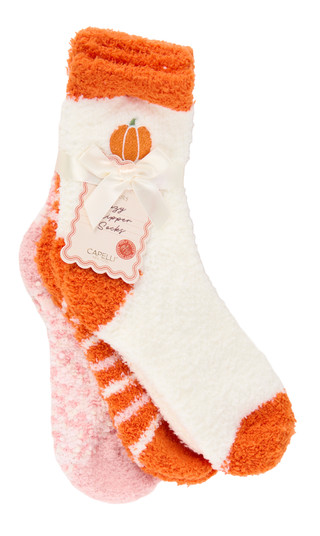 Thumbnail 1: Capelli NY Women's 3 Pk Cozy Slipper Socks  