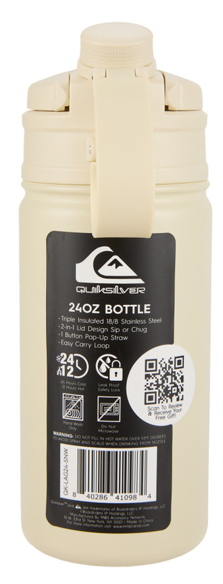 Thumbnail 2: Quiksilver 24 oz Stainless Steel Bottle 