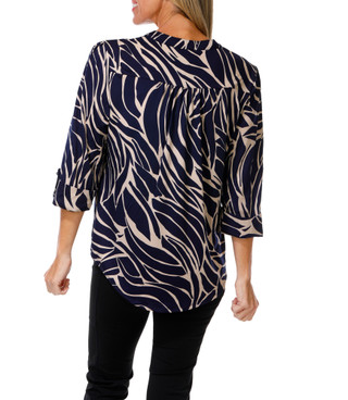 Thumbnail 2: Ava & Grace Women's 3/4 Sleeve Studded Top 