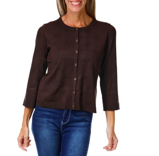 Thumbnail 1: Cable & Gauge Women's Solid Cardigan  