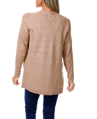 Thumbnail 2: Cable & Gauge Women's Flyaway Cardigan 