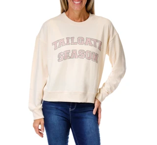 Thumbnail 1: Marled Women's Tailgate Season Rhinestone Fleece Top  