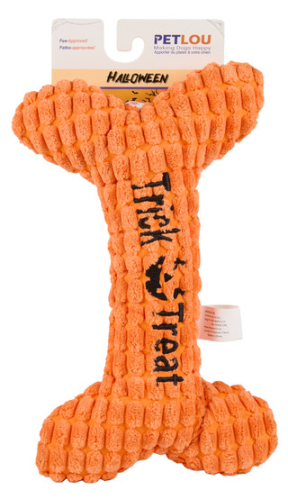 Thumbnail 1: Petlou 10 in Trick Or Treat Bone Dog Toy 