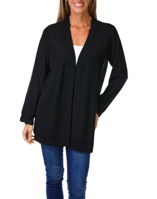 Thumbnail 1: ADRIENNE VITTADINI Women's Cardigan w/ Scalloped Hem 