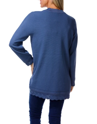 Thumbnail 2: ADRIENNE VITTADINI Women's Cardigan w/ Scalloped Hem 
