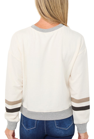 Thumbnail 3: Marled Women's Chenille Game Day Fleece Top 
