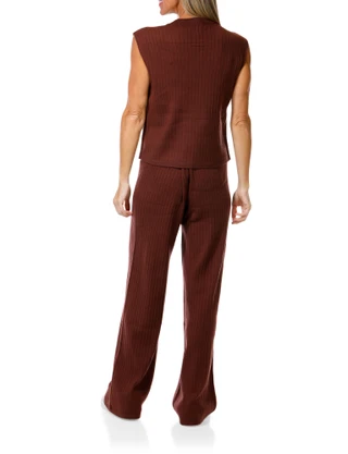 Thumbnail 2: Express Women's 2 Pc Sleeveless Top & Wide Pants Set 