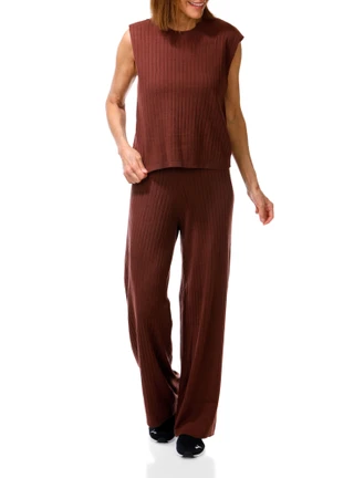 Thumbnail 1: Express Women's 2 Pc Sleeveless Top & Wide Pants Set 