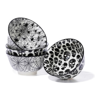 Thumbnail 2: Global Design Connections 4 Pk Halloween Snack Bowls  