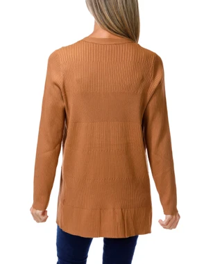 Thumbnail 2: RIO & RIAN Women's Open Front Ribbed Cardigan 