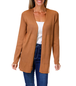 Thumbnail 1: RIO & RIAN Women's Open Front Ribbed Cardigan 