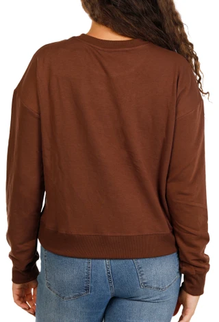 Thumbnail 2: Marled Women's Harvest Rhinestone Pumpkin Spice Sweatshirt 