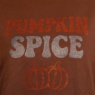 Thumbnail 3: Marled Women's Harvest Rhinestone Pumpkin Spice Sweatshirt 