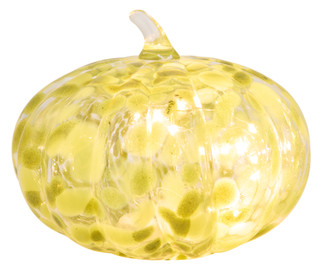 Thumbnail 2: Autumn Gatherings 6 in Harvest Glass LED Light- Up Pumpkin 