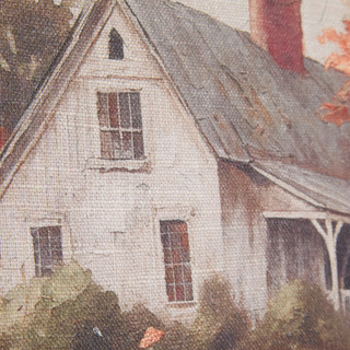 Thumbnail 2: Autumn Gatherings 16x20 Pumpkin Country House Wall Art 