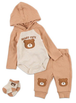 Thumbnail 1: Baby Essentials Baby Boys 3 Pc Pants Set 