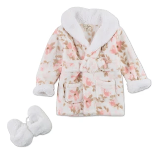 Thumbnail 1: Jessica Simpson Baby Girls 2 Pc Bath Robe Set 