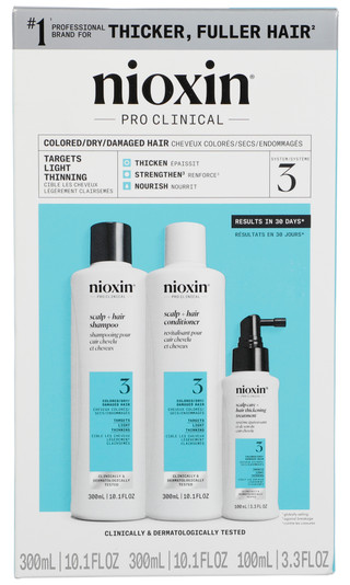 Thumbnail 1: Nioxin 3 Pk Colored, Dry & Damaged Hair System 