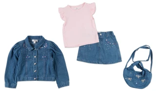Thumbnail 2: Nannette Little Girls 4 Pc Skirt Set  