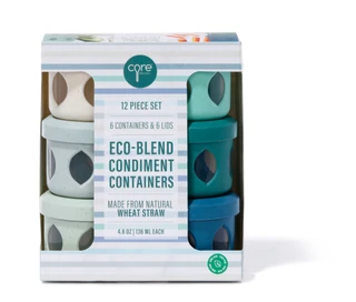 Thumbnail 1: CORE KITCHEN 6 Pk Eco-Blend Condiment Containers 