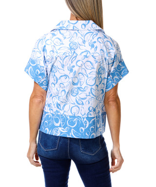 Thumbnail 2: Zac & Rachel Women's Short Sleeve Boxy Camp Top 