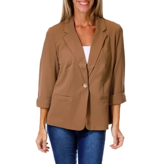 Thumbnail 1: Soho Apparel Women's One-Button Jacket 