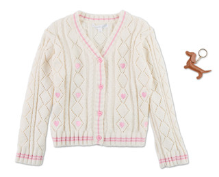 Thumbnail 1: Btween Girls 2 Pc Cardigan & Keychain Set  